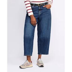 Democracy High Rise Barely Barrel Jean Size 18 Absolution Medium Dark Wash NWT